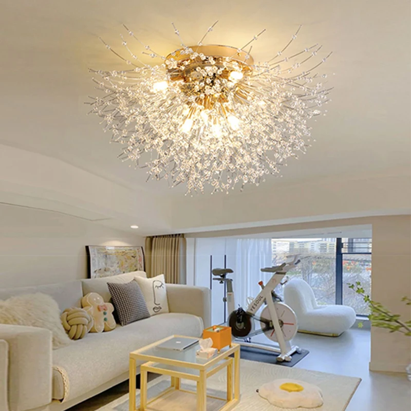 IRALAN Lustre LED Ceiling Lighting Dandelion Chandelier