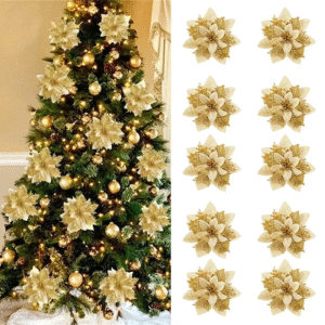 20PCs Christmas Flower Ornaments