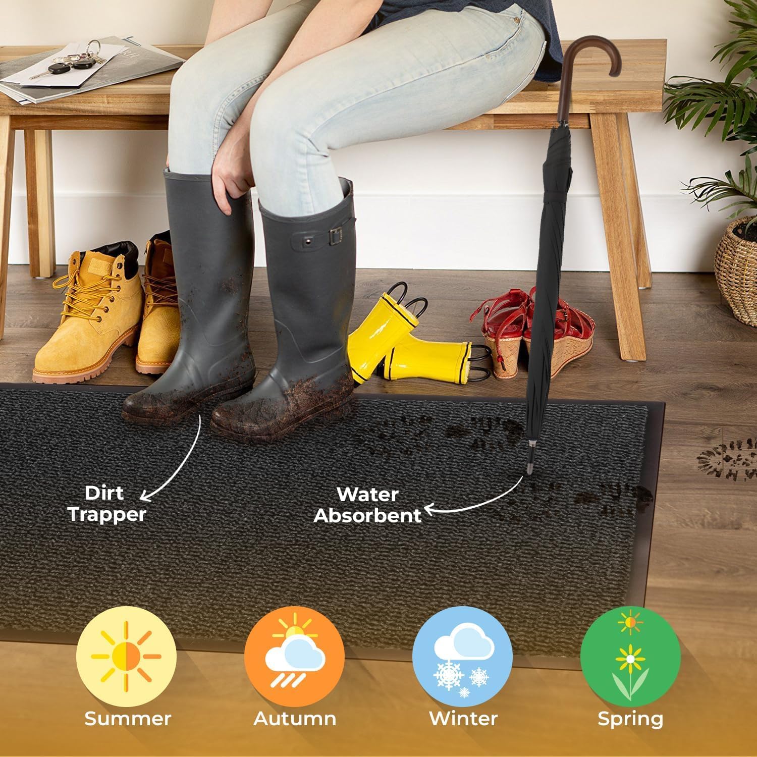 BLADO Washable Door Mats Indoor & Outdoor - Image 4