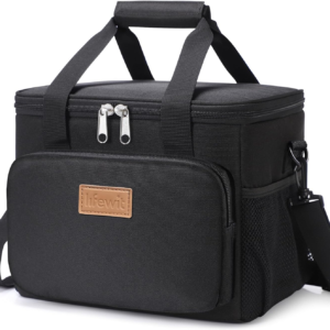 Lifewit Lunch Bag 9L 12 Can Insulated Lunch Box Soft Cooler Cooling Tote for Adult Men Women, Black